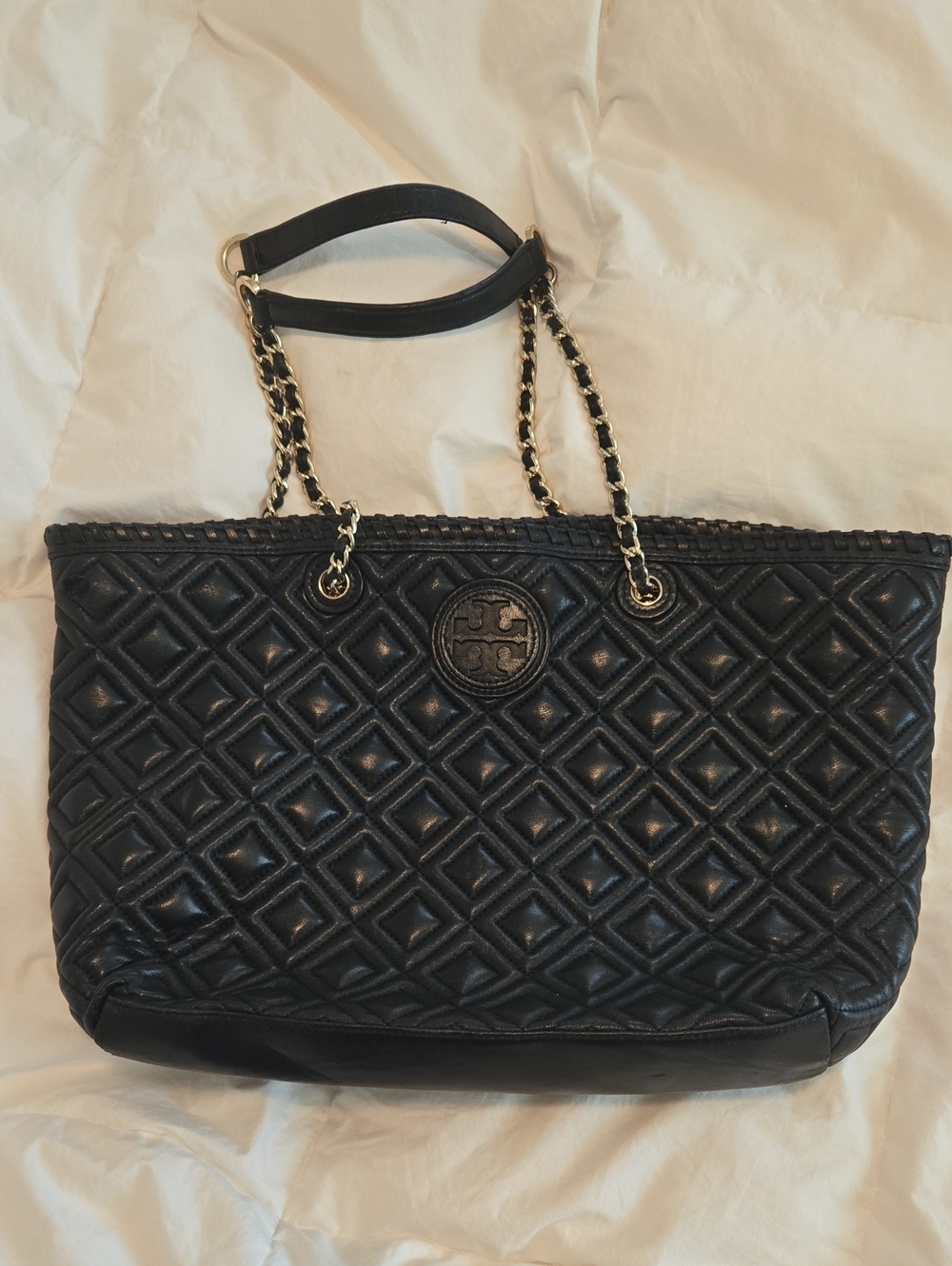 Tory Burch large quilted tote